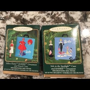 Hallmark miniature Barbie ornaments set